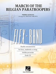 cover March of the Belgian Paratroopers Concert Band sheet music cover